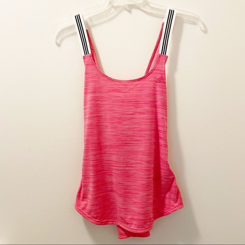 Adidas Pink Performer X-Back Strap Tank Top - Size Large - Picture 5 of 7